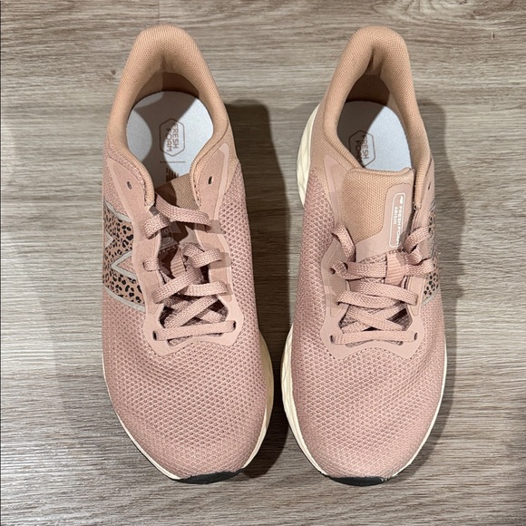 New Balance Shoes - New Balance Women's Pink Sneakers with Leopard Accent